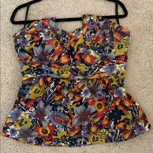 Anthropologie strapless top gorgeous!